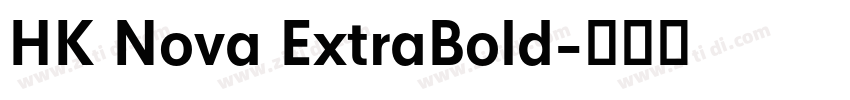 HK Nova ExtraBold字体转换